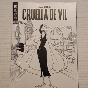 Disney Villains: Cruella De Vil #1M (2023) Dynamite, Joshua Middleton 1:10 Cvr